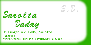 sarolta daday business card